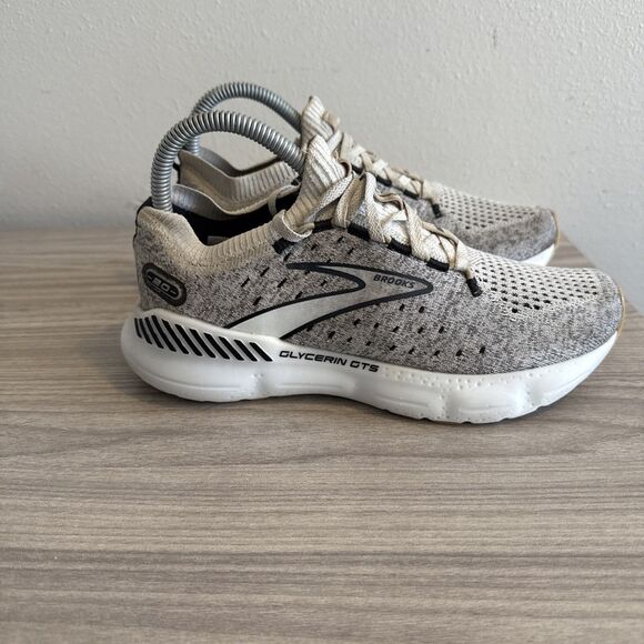 Brooks Womens Glycerin StealthFit GTS 20 1203711B163 Gray Sneaker Shoes Sz 8.5 B - Picture 7 of 11